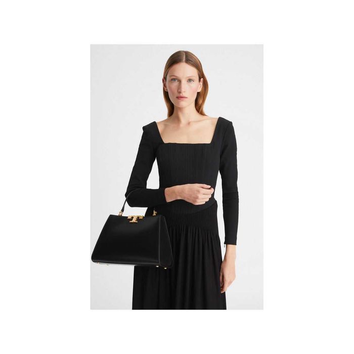 Сумка Tory Burch Eleanor Satchel Leather Tote Bag Black