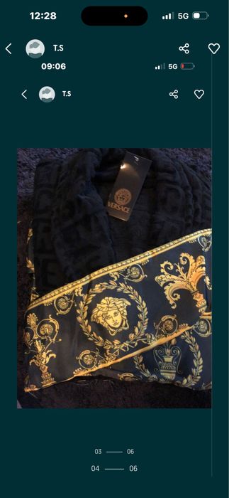 Szlafrok unisex versace  rozmiar m