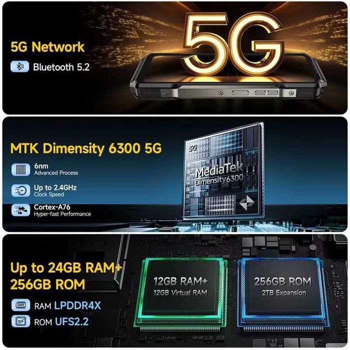 Ulefone Armor 27 Pro 5G 12GB/256GB IP69K 2.4GHz