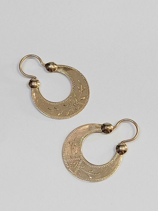 Kolczyki  cyganerki   z grawerem  SKLEP