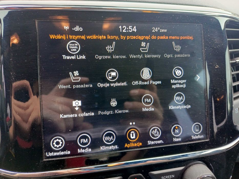 Radio jeep grand cherokee wk2 Konwersja USA na EU Jeep Dodge RAM Chrysler Mercedes Alfa Romeo Audi Polski Mapy Fale parzyste światła