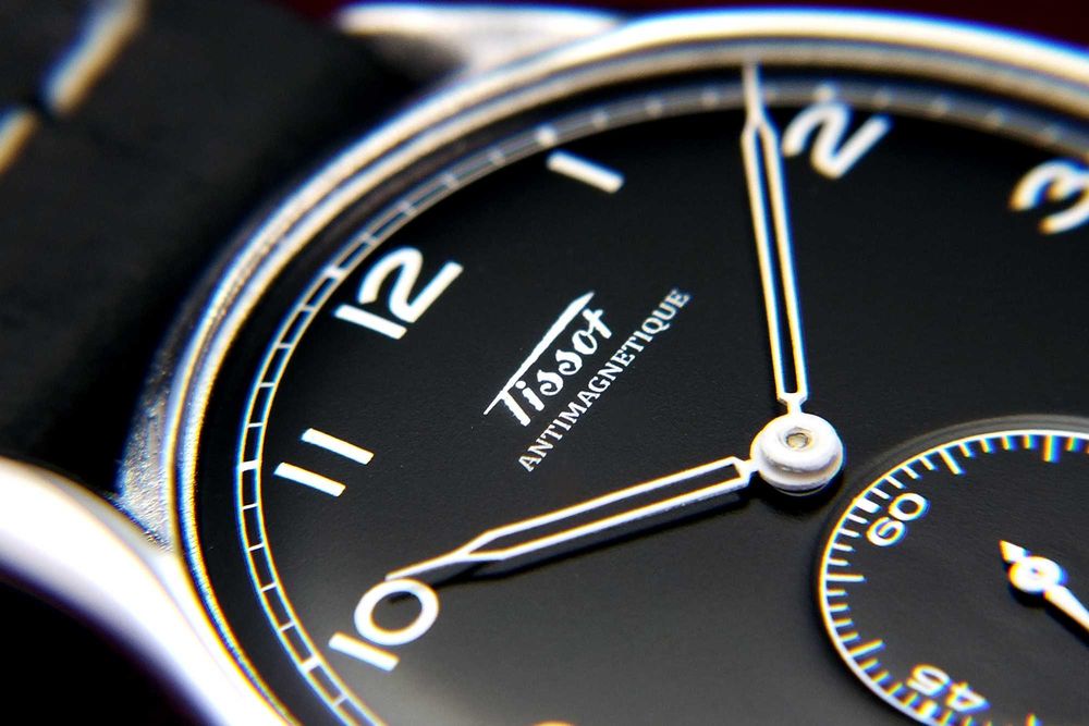 Tissot & Fils Antimagnetique Satin Black Odnowiony Piękny POLECAM