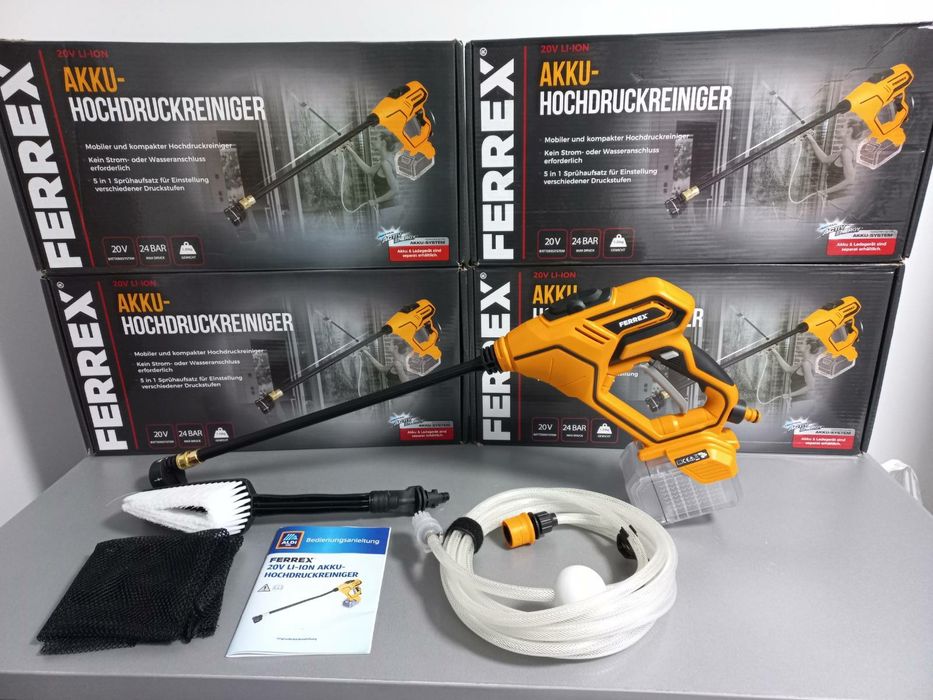 Акумуляторна мийка ferrex 20v мийка мойка