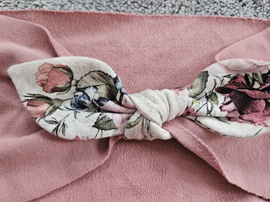 Komplet hand made r. 54 - opaska i komin dla dziewczynki