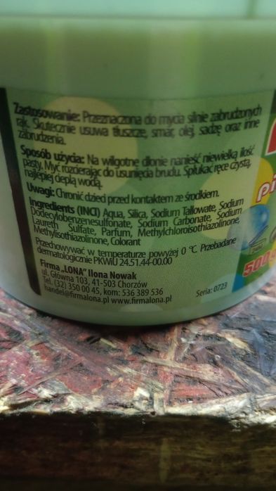 Pasta do mycia rąk