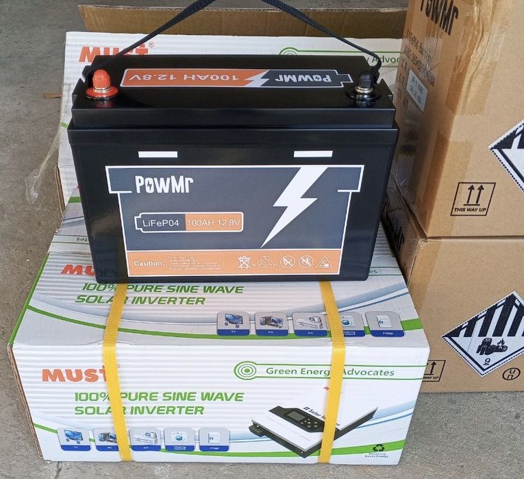 Акумулятор PowMr LiFePO4 12V 100Ah (1.28 кВт·год)