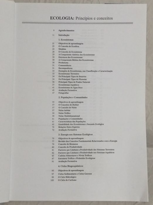 Ecologia princípios e conceitos