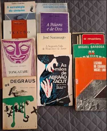 Vários livros de teatro, de dramaturgos portugueses