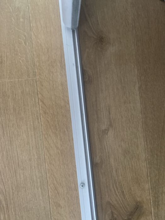 Drzwi szkalne przesuwne szkło hartowane mleczne 2szt 2,45x97 cm