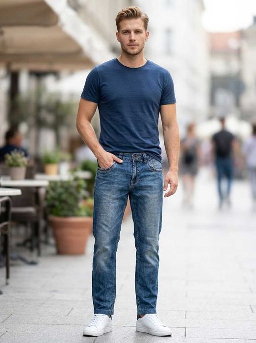 Джинсы Varxdar Denim "M", (W31 L31), синие, мужские, 100% хлопок