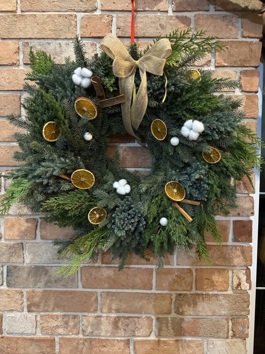 Zapraszam na ręcznie plecione wianki zimowo - swiąteczne