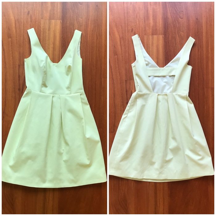 AGGI Sukienka żółta dekolt na plecach