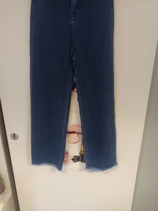 Spodnie damskie jeansowe jeansy szwedy wide leg hit viral style new