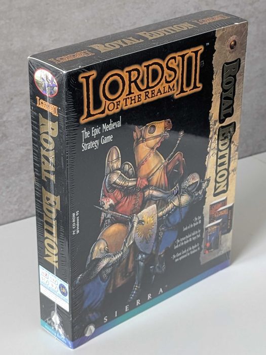 Lords of the Realm II Royal Edition gra folia BIG BOX PC ENG z 1996 r.