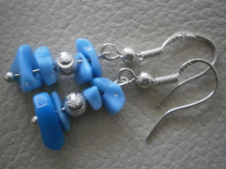 Anel+Brincos em prata incrustados com Pedra Turquesa Natural !