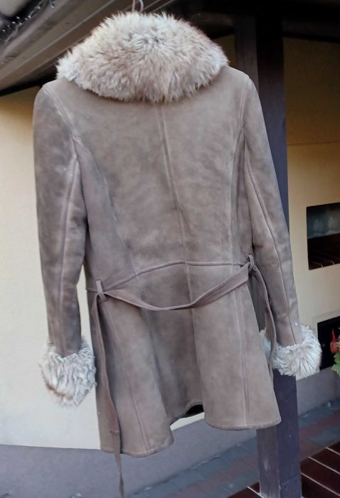 Kożuch damski krótki PRL rozmiar M