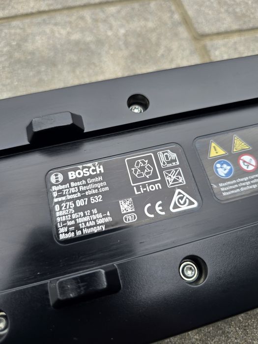 Bateria Akumulator BOSCH POWERPACK 500Wh na bagażnik 14 cykli 96% spra