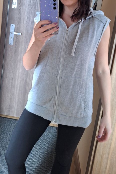 Szara Kamizelka dresowa bezrękawnik H&M 38 M
