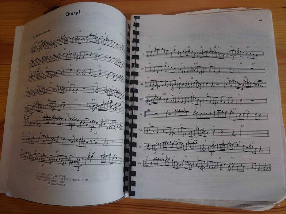 Charlie Parker Omnibook jazz Nuty Z solówek mistrza Saksofonu