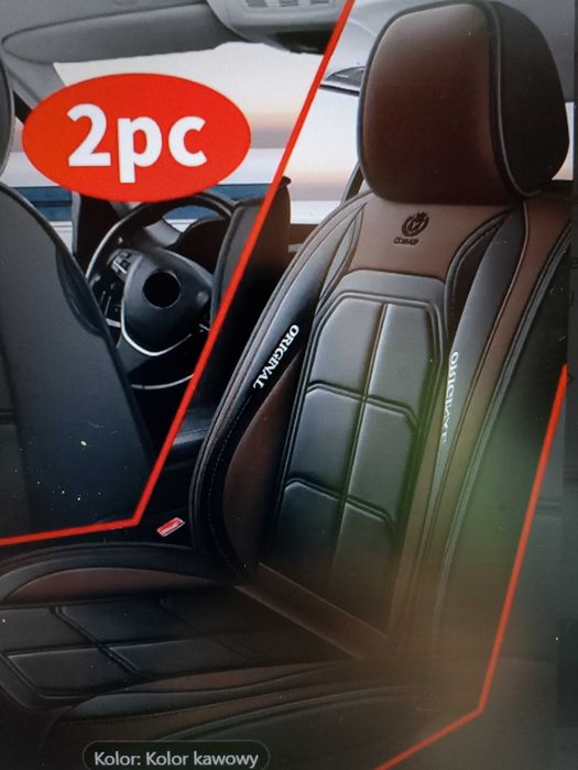 Piękne nowe pokrowce Premium ze skóry PU, 2 lub 5 miejsc, różne kolory