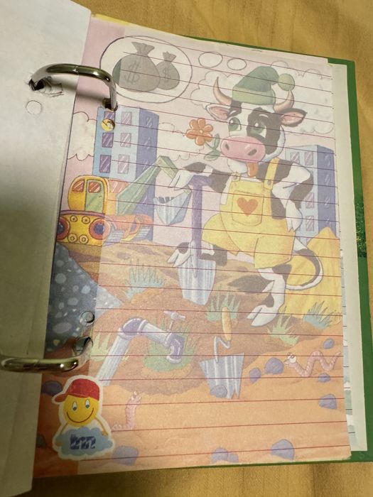 Zestaw karteczek z lat 90