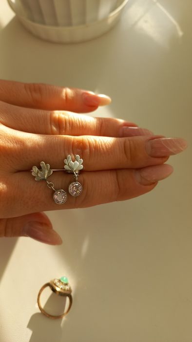Серьги серебряные