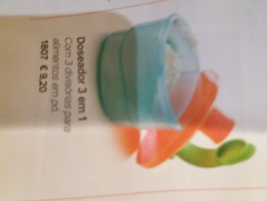 Doseador de leite ou papa em pó Tupperware