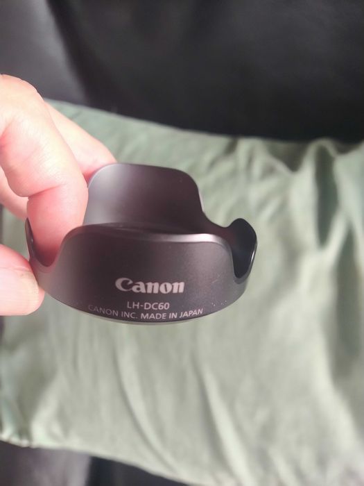 Para-sol e tampa de lente maquina fotografica Canon PowerShot