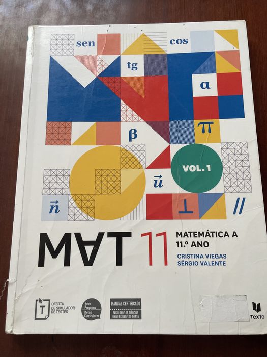 MAT 11 - matemática A 11° ano - manuais vol. 1-3
