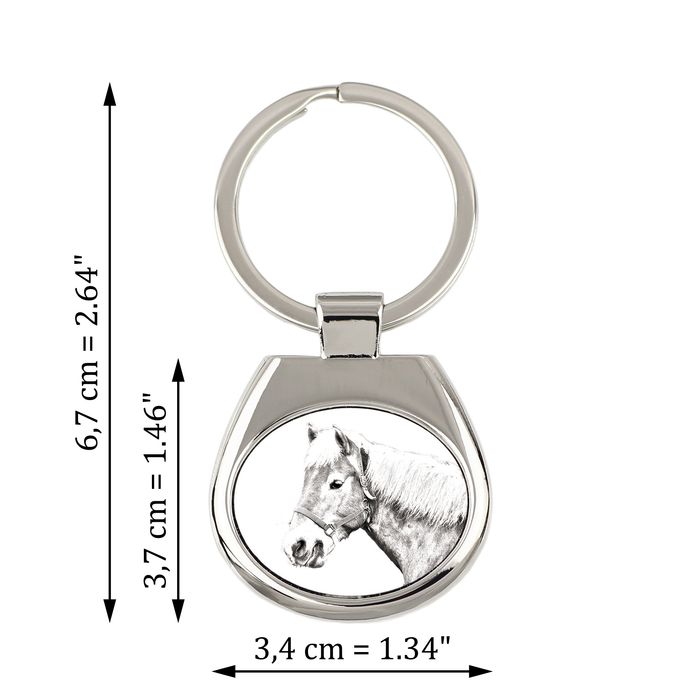 Haflinger Fohlen brelok ze zdjęciem konia Art-Dog