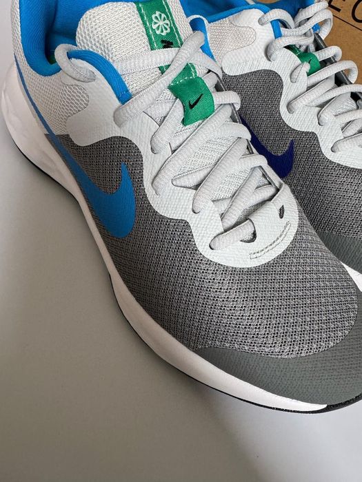 Nowe sneakersy NIKE REVOLUTION 6 NN (GS) szare niebieski 38,5