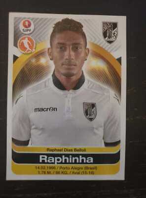Raphinha #346 - Rookie cromo recuperado - Primeira Liga - Futebol 2016/17 - envio grátis