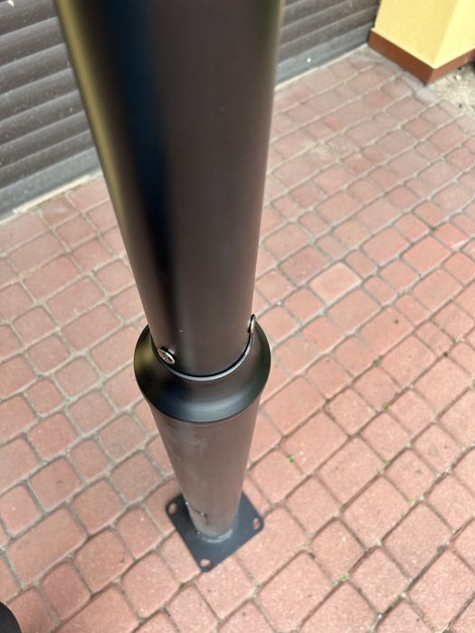 Słup pod Kamery - Lampy Ogrodowy Czarny 3m/4m