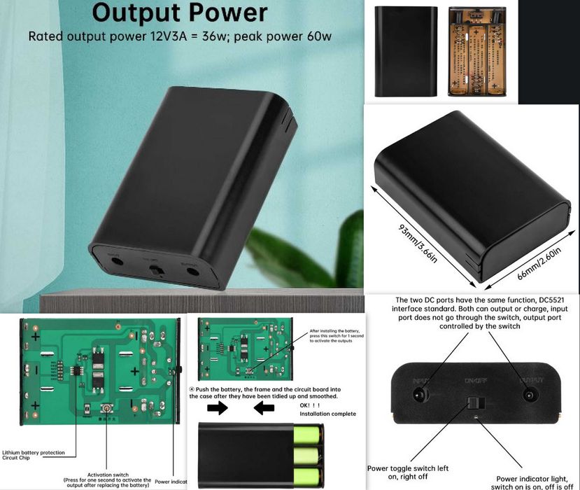 UPS ДБЖ резервна батарея для роутерів, камер нагляду