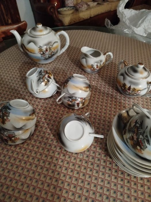 Serviço de chá em porcelana da China para 10.