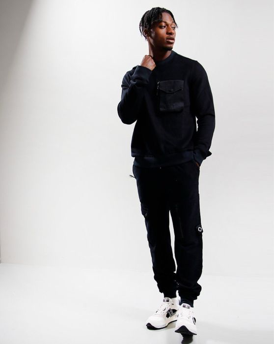 Кофта Ma.Strum Detatch Pocket Sweat Jet Black Оригінал