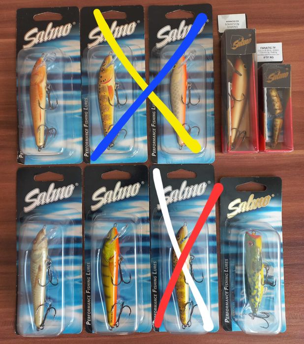 Woblery Salmo Executor Minnow Butcher Frisky Hornet inne