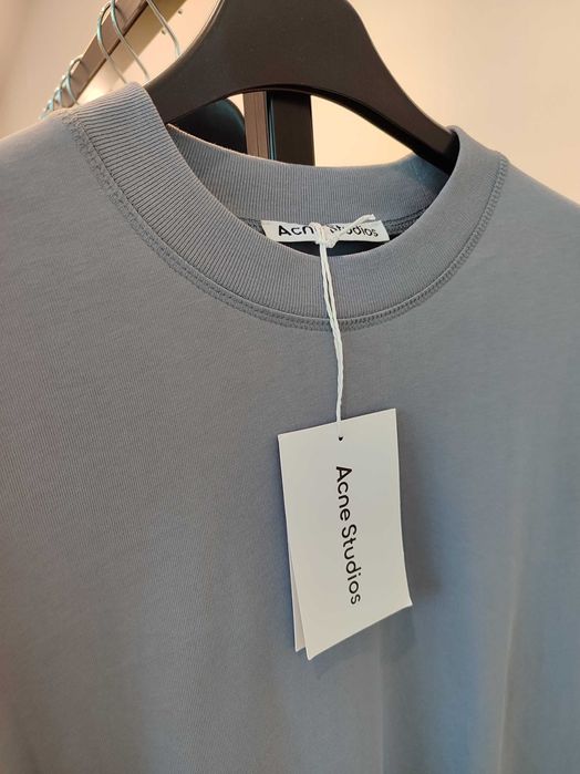 Лонгслів Acne Studios Simple Logo Long Sleeve Dark Grey