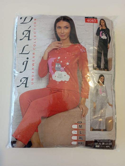 Pijama de Senhora de Inverno Tam L Novo