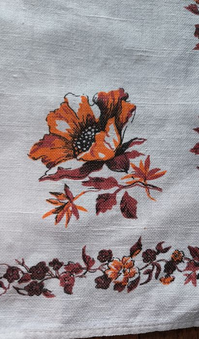 4 lniane serwetki vintage