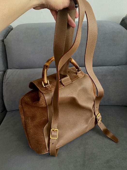 Vintage Gucci plecak zamszowy