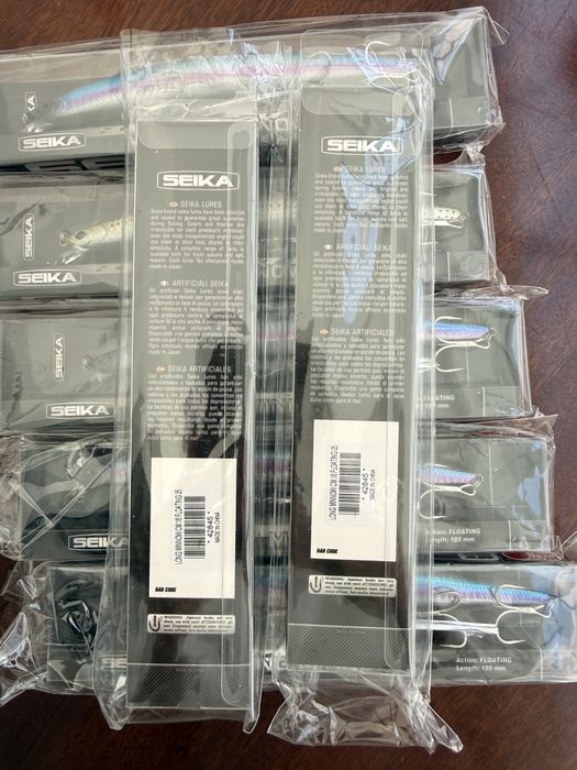 SEIKA Long Minnow 18cm – Floating – Novos e Selados