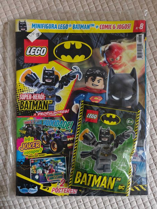 Revista LEGO Batman Nº 8 selada + minifigura Batman
