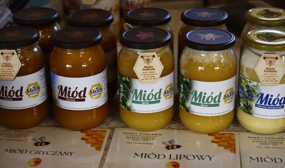 Miód borówkowy z własnej pasieki
