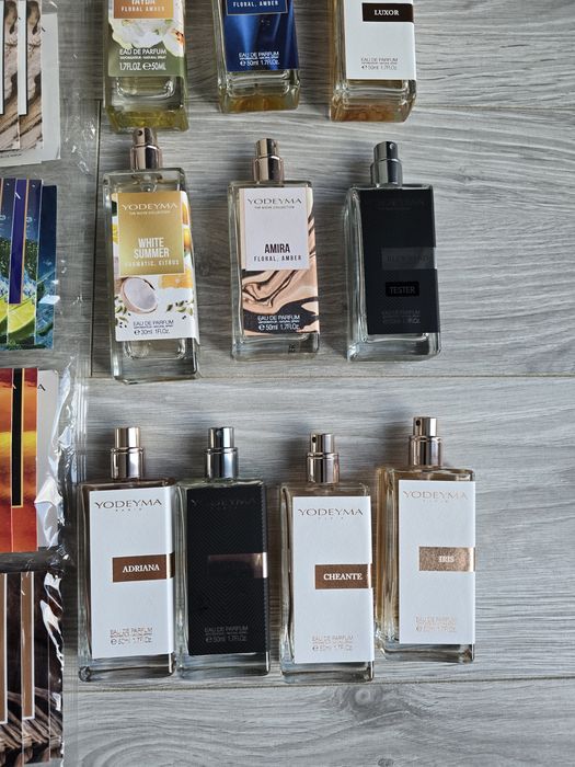 Zestaw perfum damskich i meskich yodeyma lido Dorian platinum tenisa tayda Iris valia  nya lis  cheante power luxor platinum ambrax  boreal oude elet