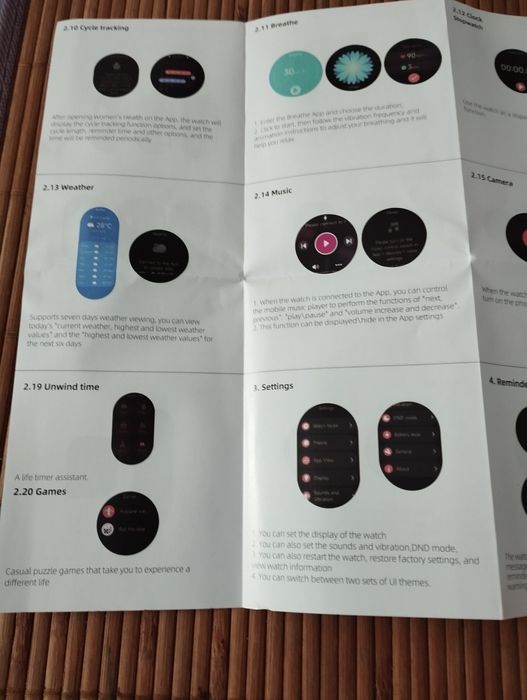 Smartwatch nowy, różowy