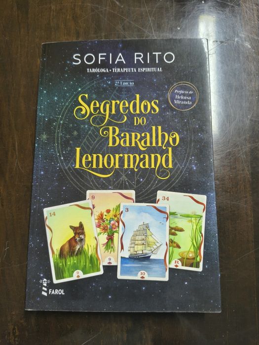 Livros e baralho Petit Lenornormande Tarot Novo