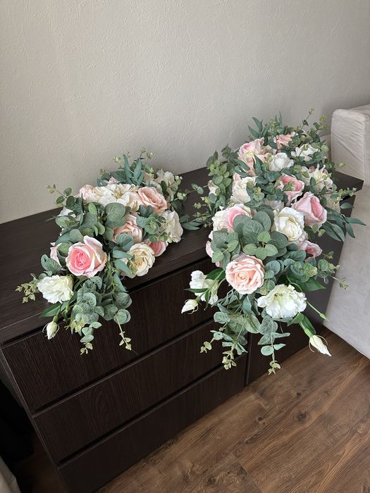 Квіти на весільну арку/екібана/Букет/цветы/свадебная арка/украшение