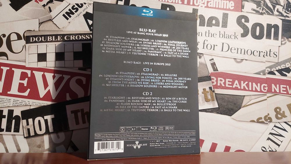 Accept - Restless And Live Koncert na Blu-ray + 2xCD