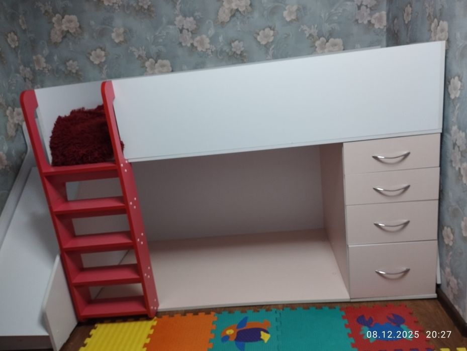 Ліжко дитяче з гіркою, кровать, лежечько